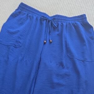 Vibrant Blue Drawstring Pants